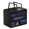 Fogstar Drift 12-105 LiFePO4 lithium battery. 12V, 105Ah, 1.28kWh capacity, measures 260x168x209mm, weight only 10kg 1 Fogstar Drift 12-105